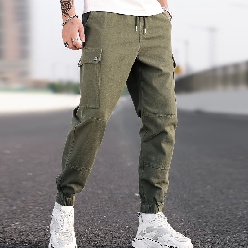 Men Drawstring Waist Flap Pocket Cargo Jeans - Hasisen Jeans | To be ...