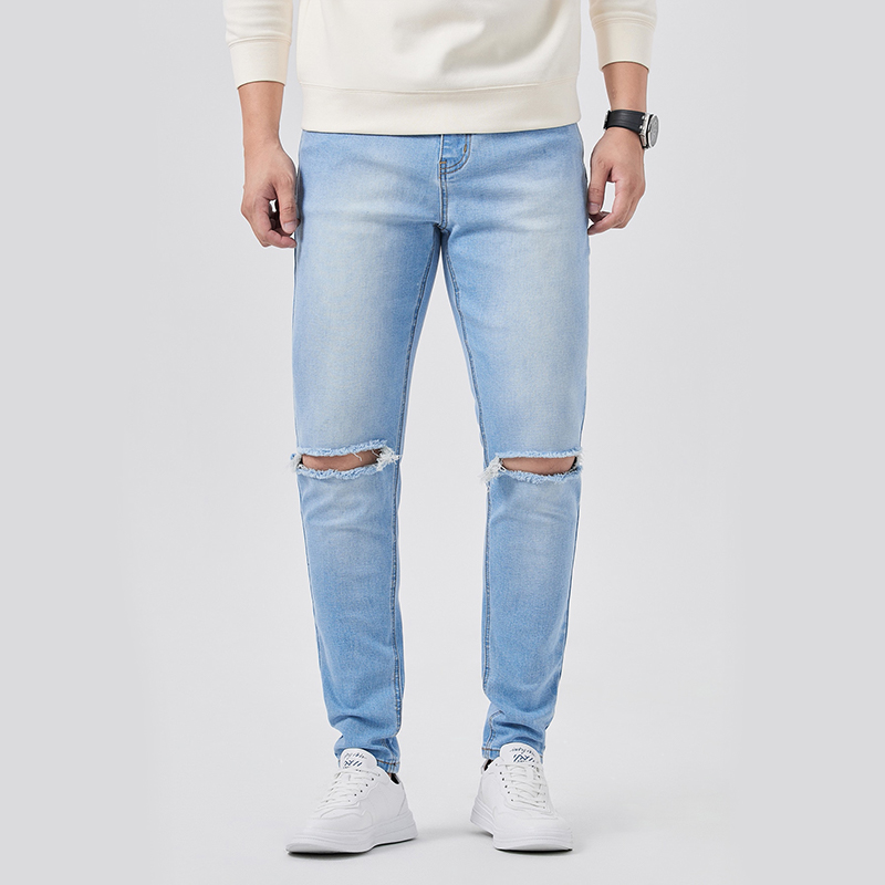 Men Ripped Washed Slim Skinny Jeans - Hasisen Jeans | To be the best ...
